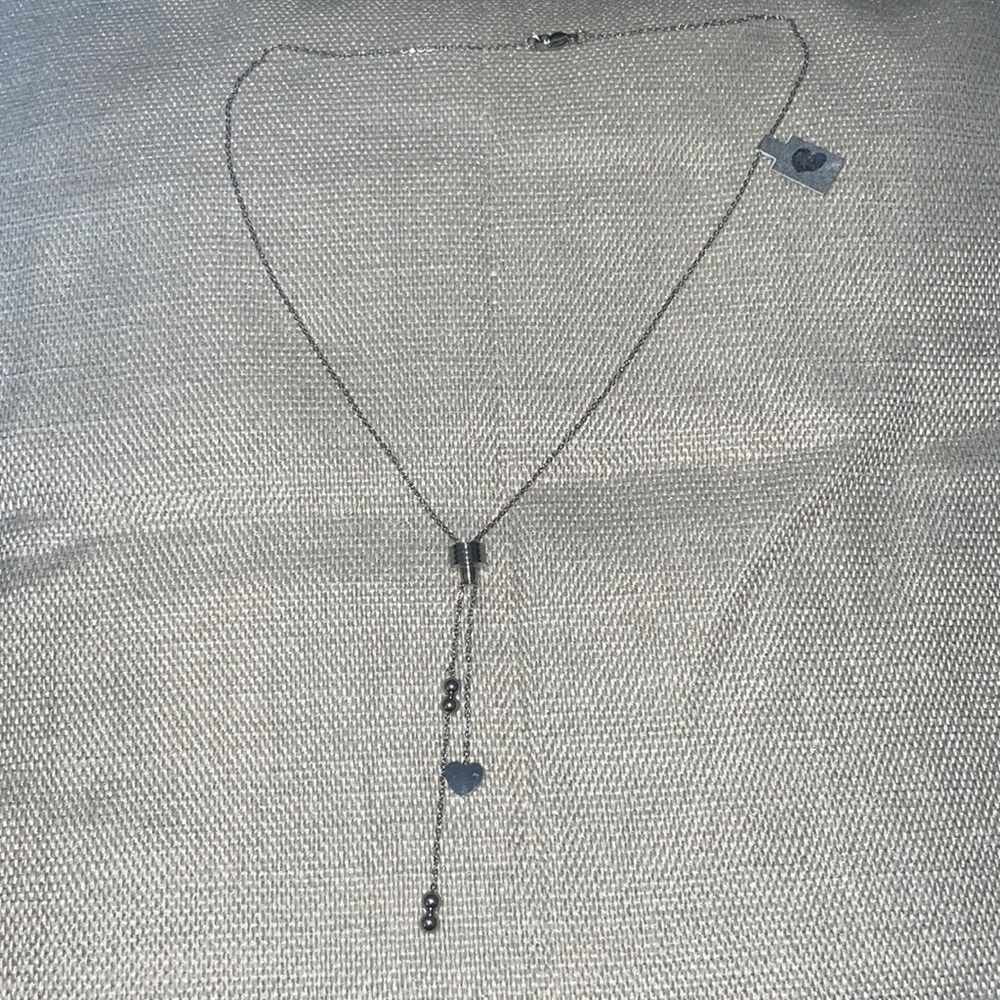 Minimalist heart Chain silver Necklace